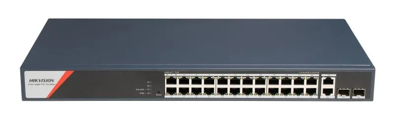 HK SWITCH POE 24 PORTURI SMART MANAGED "DS-3E1528HP-SI-24P2T2F" (timbru verde 2 lei)