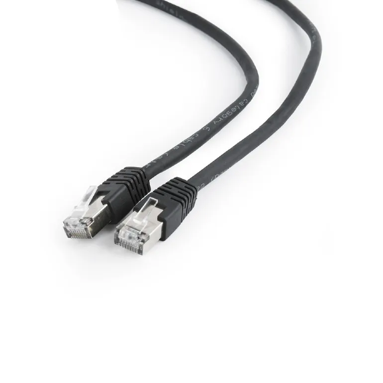 Cablu patch cord FTP Cat6 Gembird 1m negru ecranat