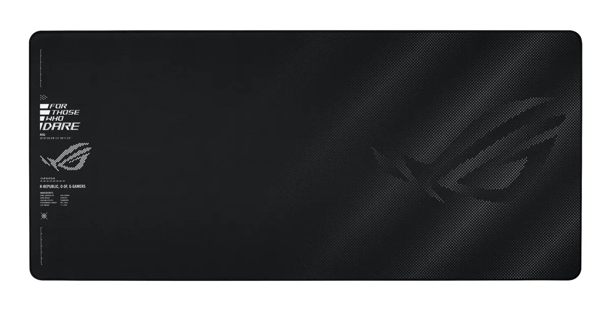Mousepad gaming Asus ROG SHEATH XXL Black cu suprafață netedă