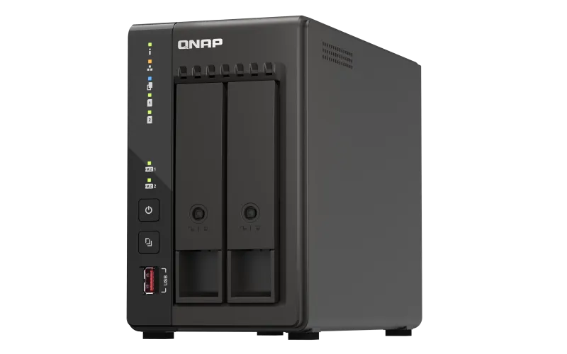 NAS QNAP TS-253E servidor stocare rețea 2 bay negru