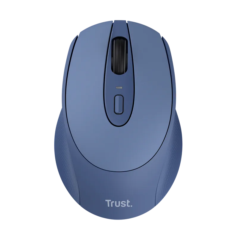 Maus wireless reîncărcabil Trust Zaya albastru cu design ergonomic
