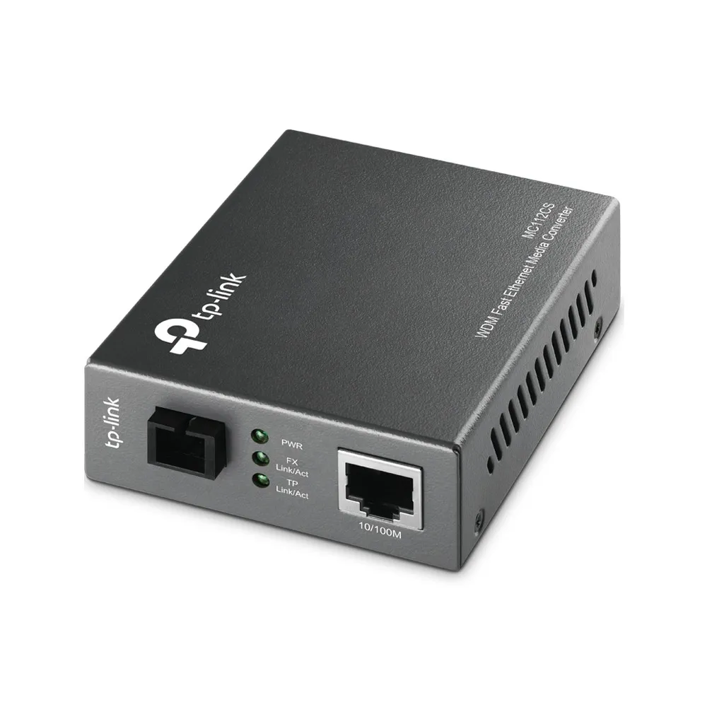 Convertor media TP-Link MC112CS RJ45 fibră optică SC