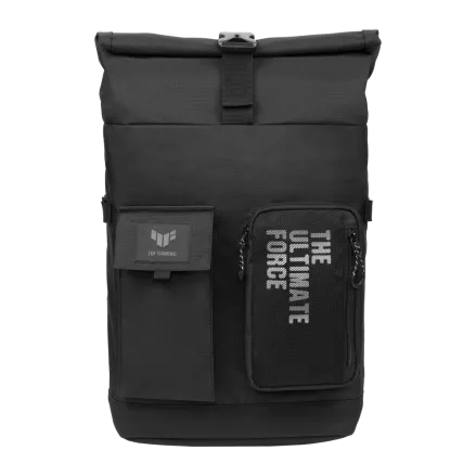 Rucsac ASUS negru pentru laptop 17 inch cu buzunare frontale