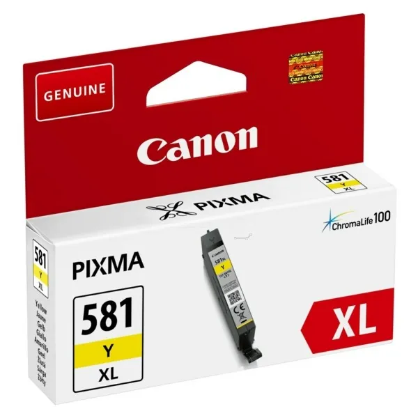 Cartus cerneală original Canon CLI-581XLY galben pentru imprimante Pixma