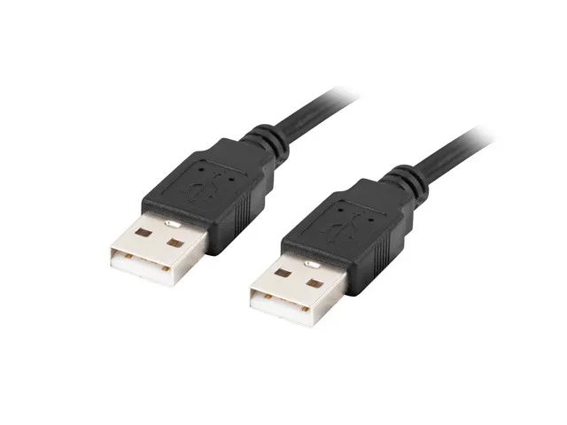 Cablu USB-A 2.0 Lanberg negru 1 metru