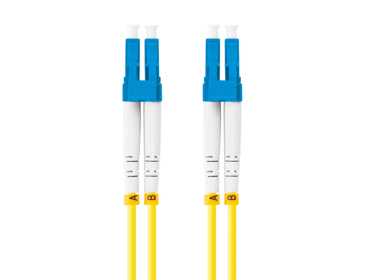 Patch cord fibră optică 3m LSZH G657A1 Lanberg galben cu conector profesional