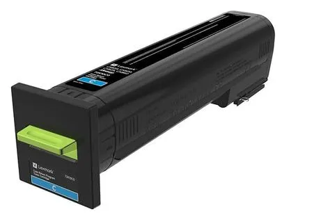 Toner original Lexmark cyan 72K20C0 pentru imprimante profesionale