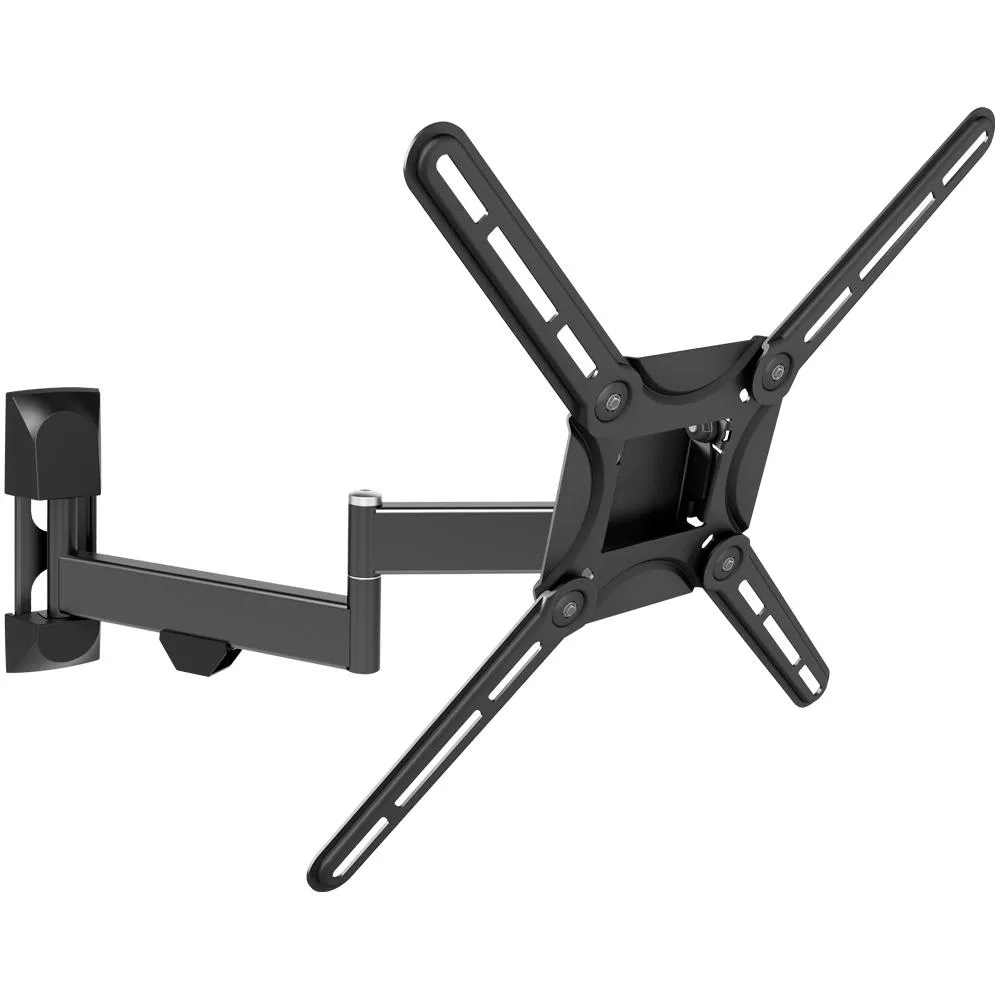 Suport perete TV Barkan 3420.B negru, articulat, pentru TV 56 inch