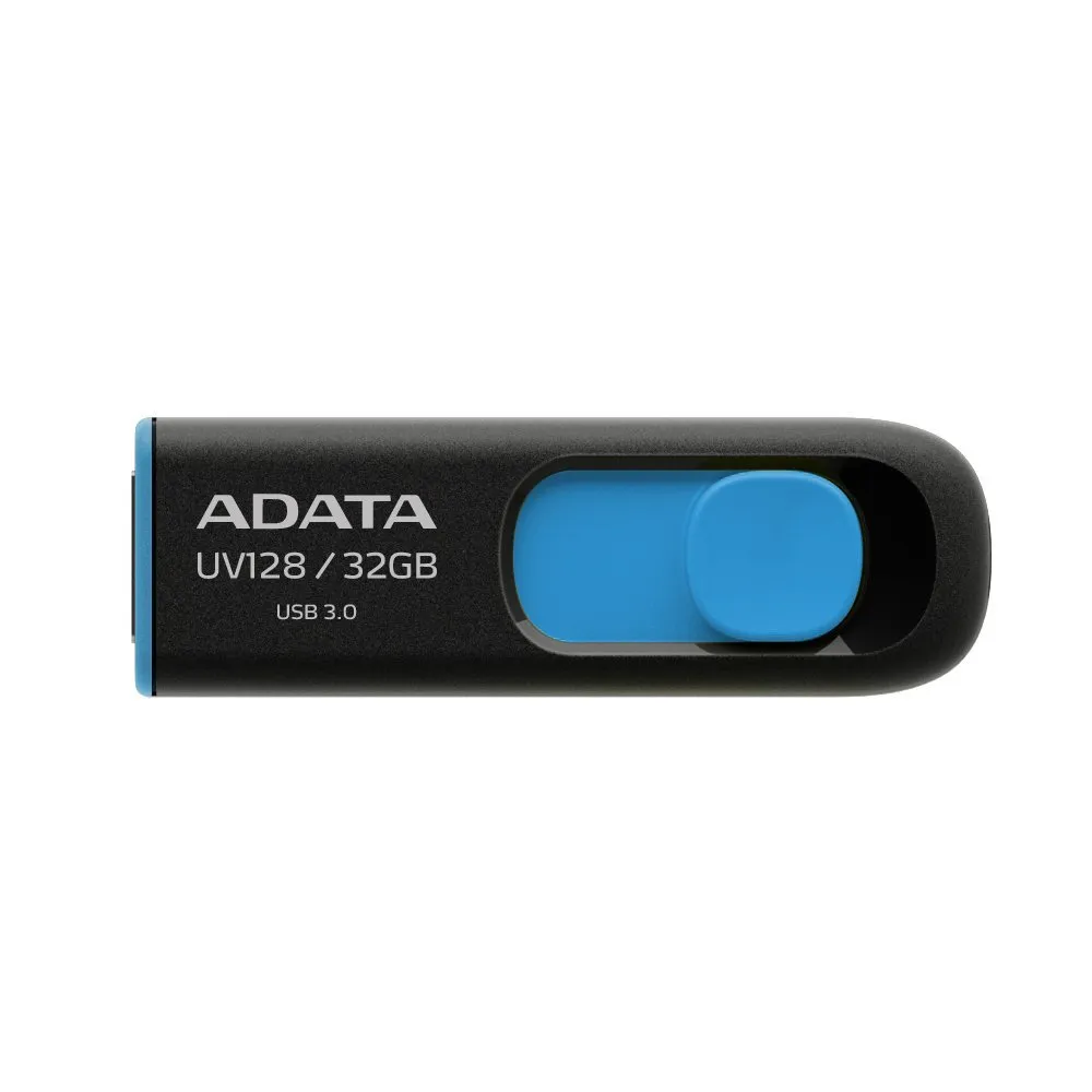 Stick USB 3.0 ADATA AUV128 32GB negru și albastru