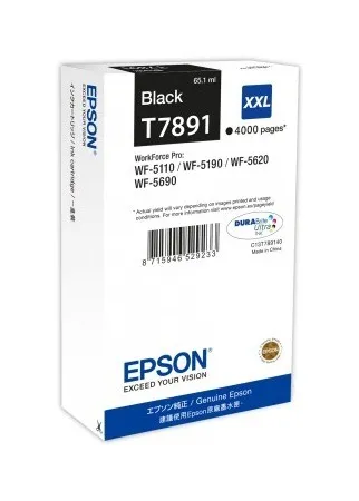 Cartus cerneala original Epson T7891 negru cu ambalaj original