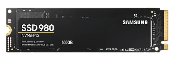 SSD Samsung 980 500GB M.2 PCIe Gen3 vedere din unghi