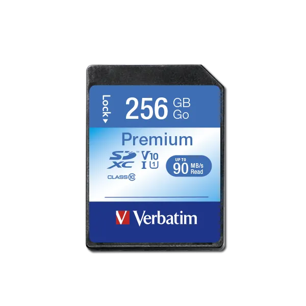 Card SD Verbatim 256GB Clasa 10 stocare memorie