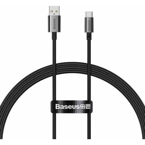 CABLU alimentare si date Baseus Superior, pt. smartphone, USB la USB Type-C , 100W, 1m, negru "P10320102114-00" (timbru verde 0.18 lei) - 6932172631970