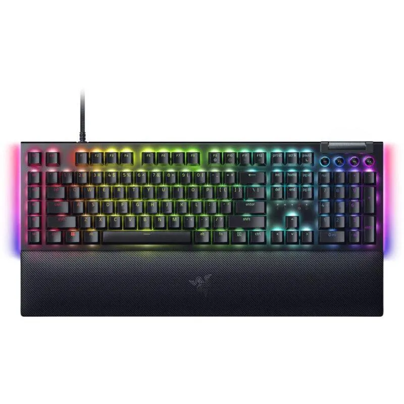 Tastatură gaming mecanică Razer BlackWidow V4 cu întrerupătoare verzi
