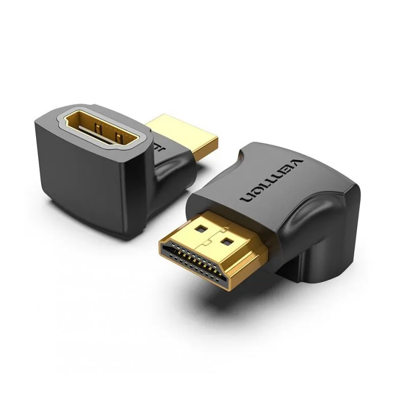 Adaptor HDMI Vention unghi 270 grade conectori auriți negru