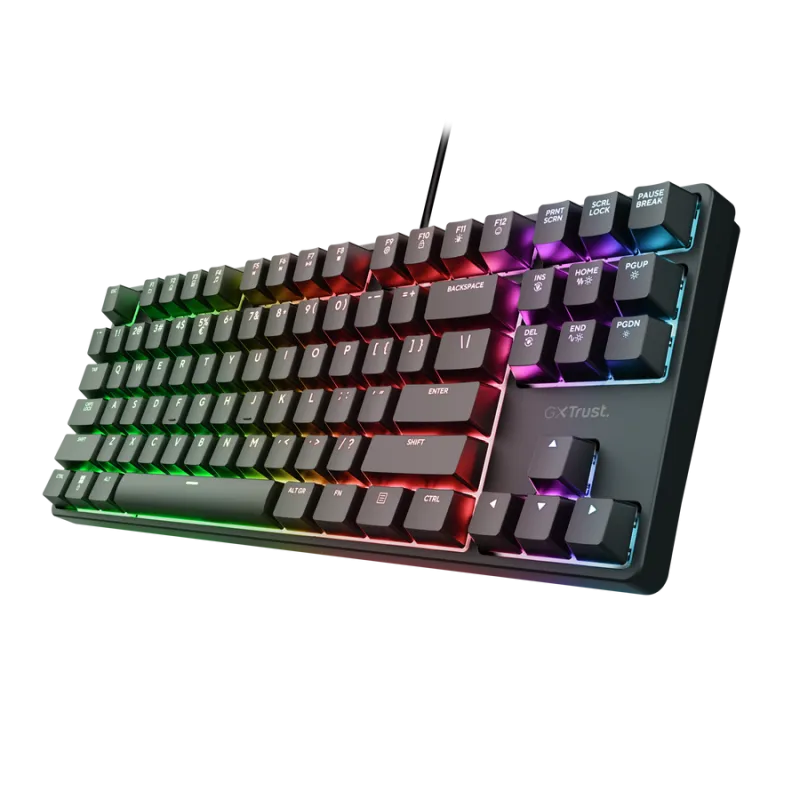 Tastatura mecanică Trust GXT 864 Cada TKL cu iluminare RGB