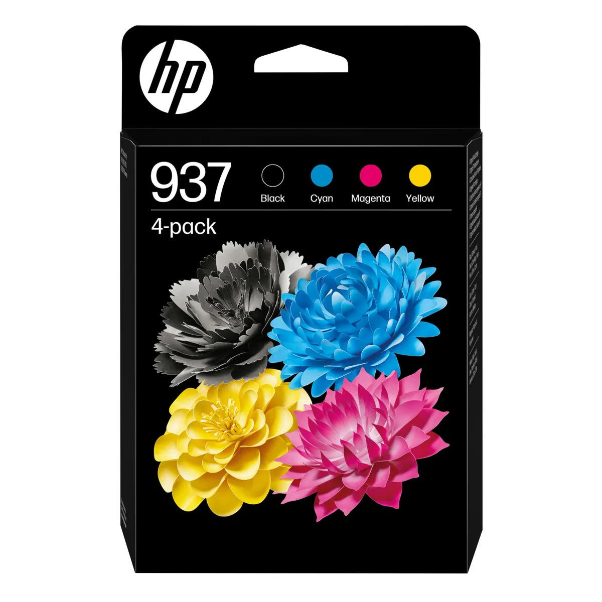 Pachet 4 cartuse HP 937 CMYK original cu ambalaj