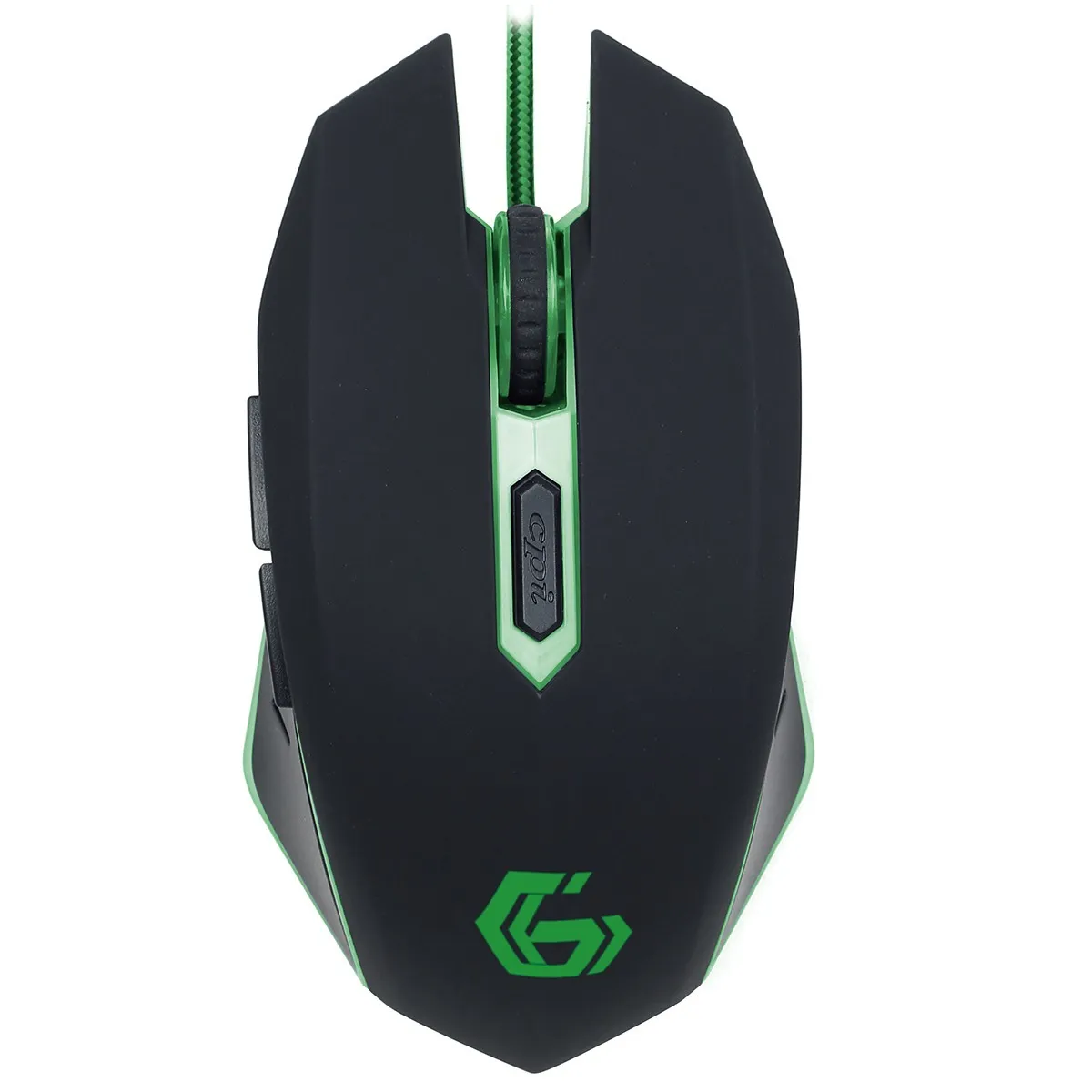 Maus gaming Gembird MUSG-001-G negru cu verde și iluminare RGB
