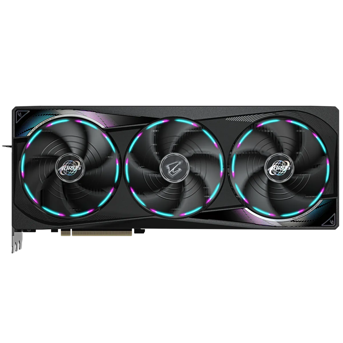 Placa video Gigabyte AORUS RTX 5070 Ti MASTER neagră cu trei ventilatoare