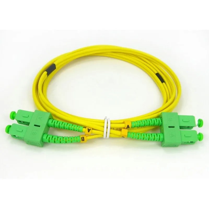 Patchcord optic SC/APC duplex 5m cu manta LSZH profesională