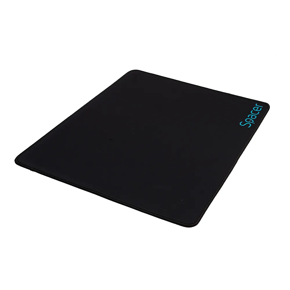 Mousepad gaming SPACER negru 350x250mm cu textură și bază cauciuc