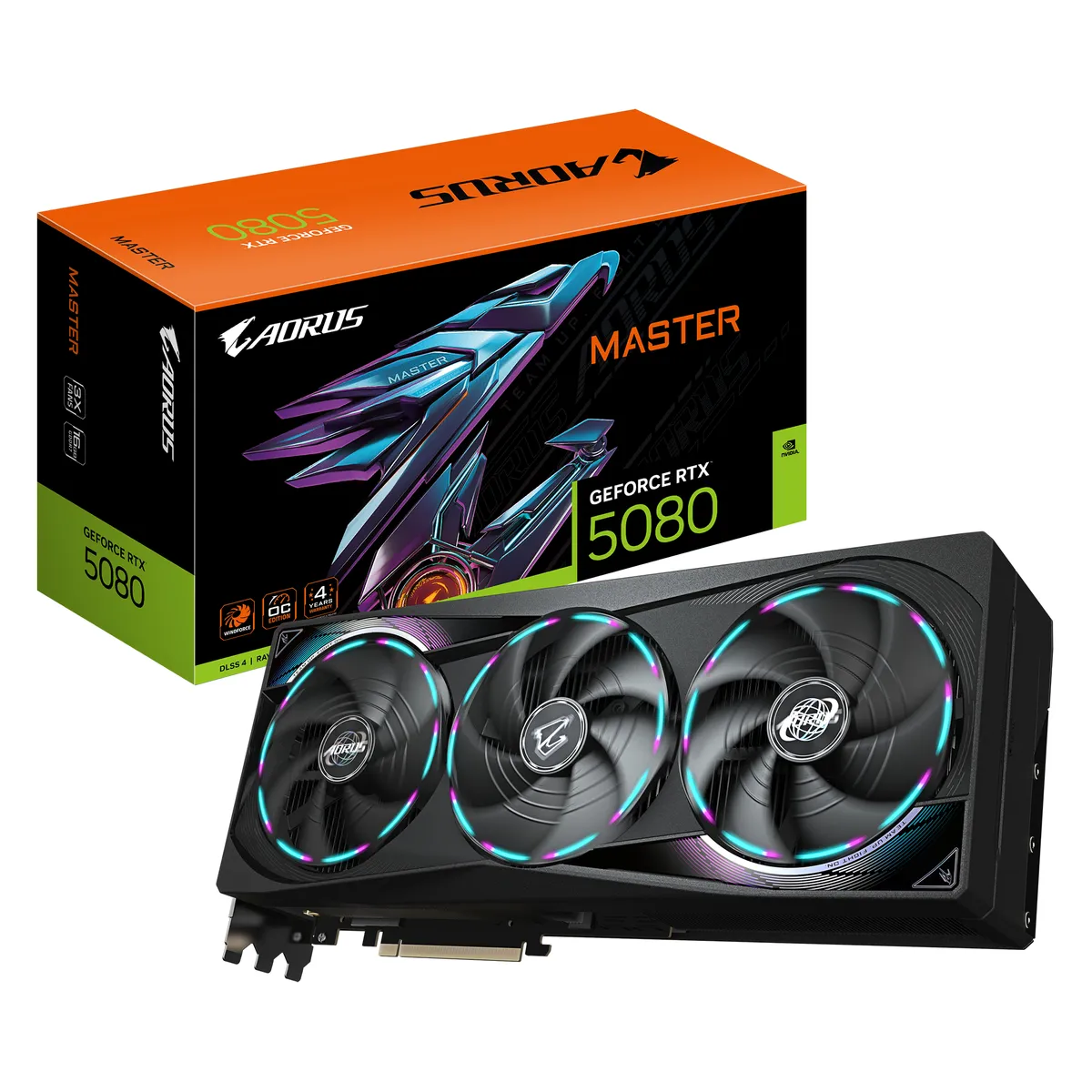 Placa video Gigabyte RTX 5080 Master 16GB negru gaming