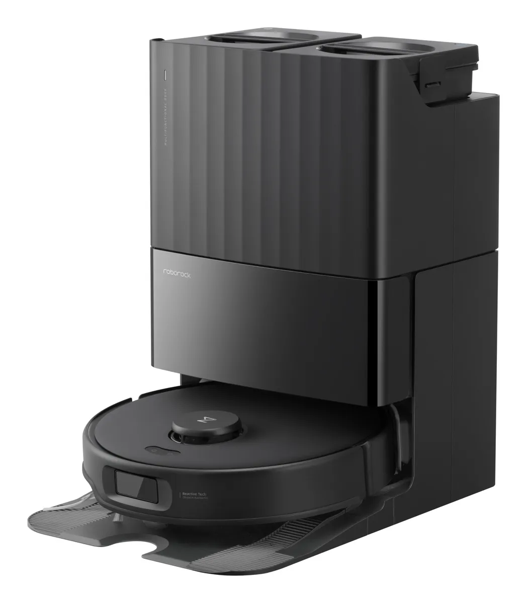 Robot aspirator Xiaomi Qrevo Edge 5V1 negru cu stație de bază