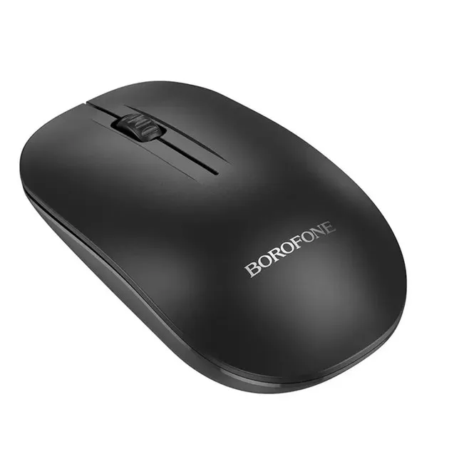 MOUSE Borofone "BG14", PC sau NB wireless 2.4GHz, 1000 CPI, butoane/scroll 3/1, negru,"6941991113376" (timbru verde 0.18 lei)