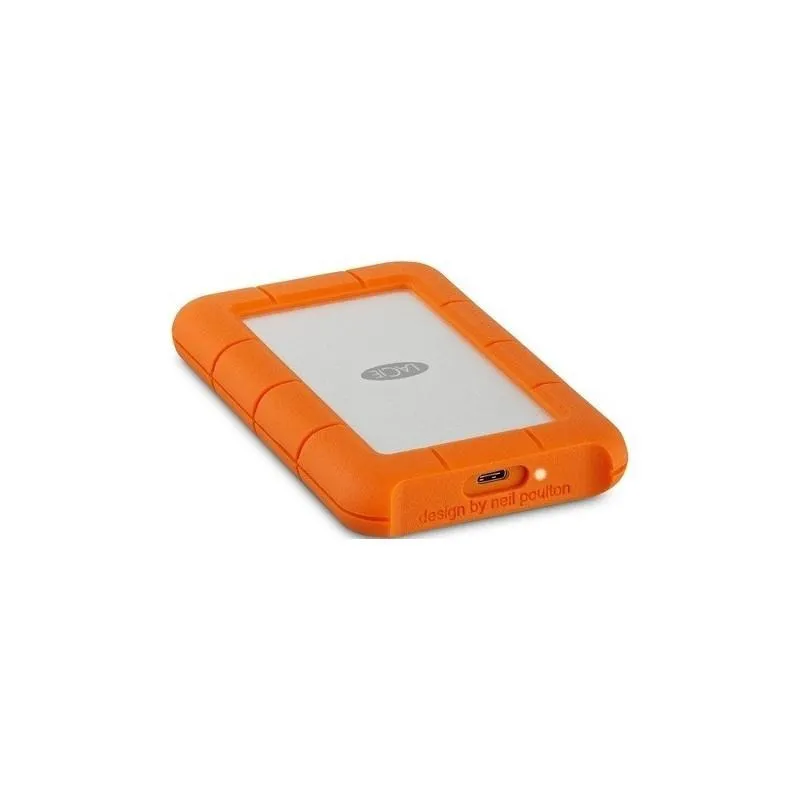 Hard disk extern Lacie Rugged 4TB portocaliu și argintiu
