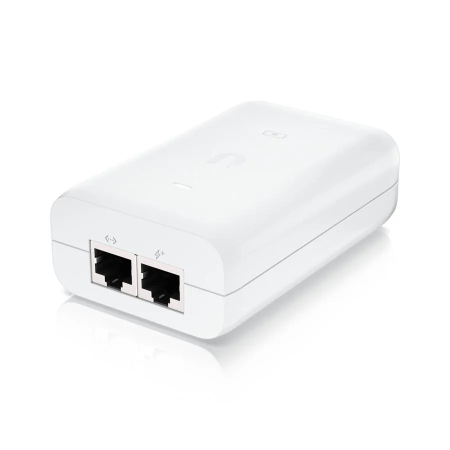 Injector PoE Ubiquiti U-POE-AT 802.3at pentru alimentare rețea