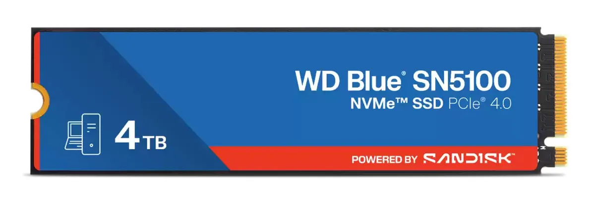 SSD WD Blue SN5100 4TB M.2 NVMe PCIe Gen4 negru