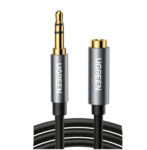 Cablu audio stereo Ugreen AV118 cu conectori 3.5 mm auriți, 2 metri