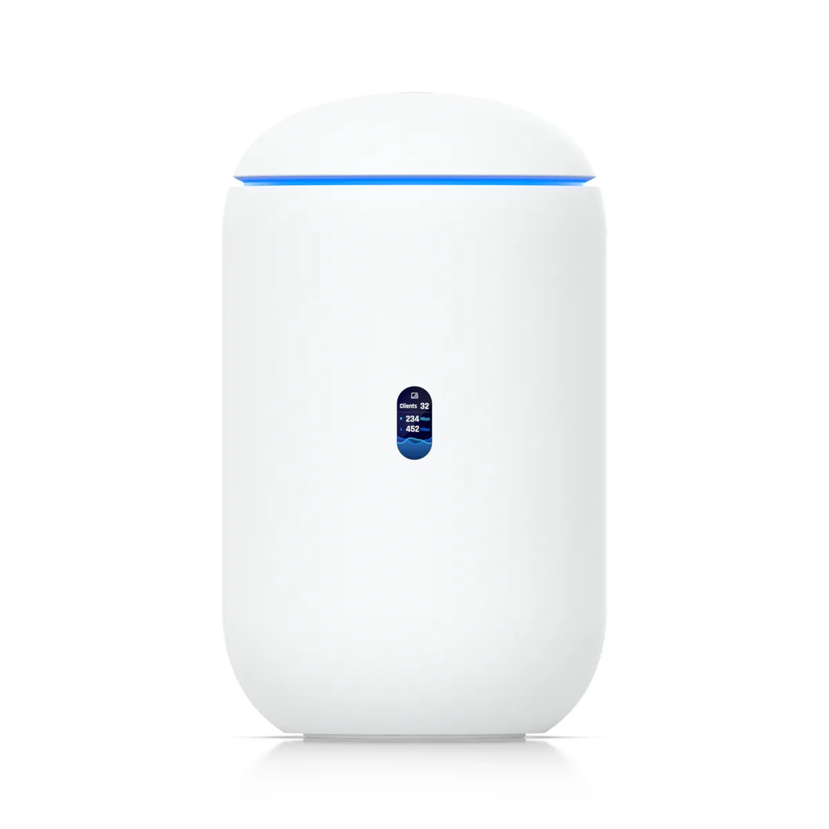 Router Wi-Fi 7 Ubiquiti UDR7-EU negru cu antene și porturi