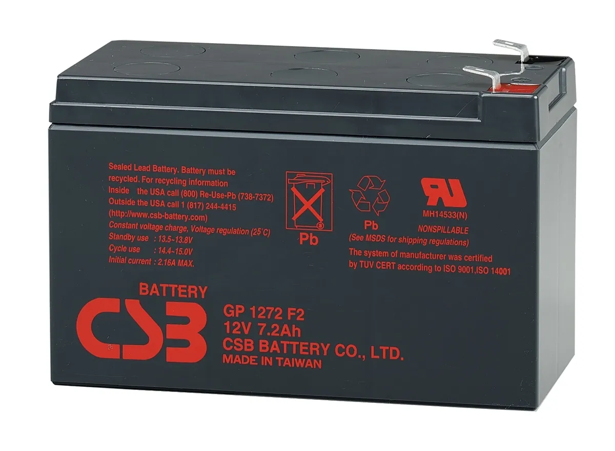 Baterie UPS CSB 12V 7.2Ah GP1272F2 pentru sisteme de alimentare neîntreruptă
