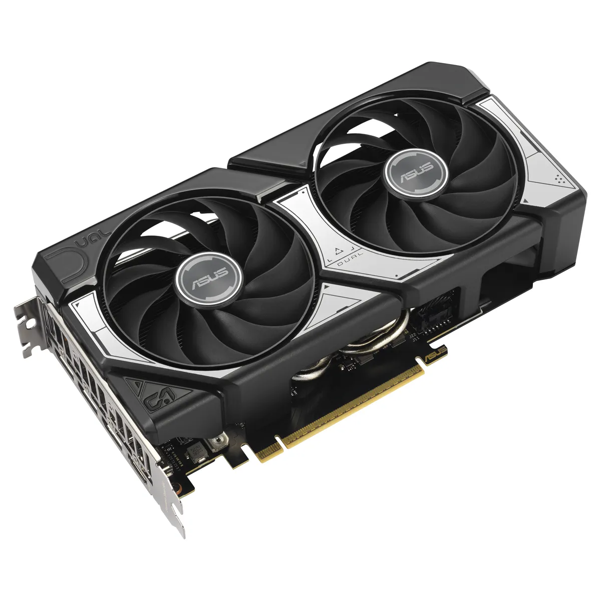 Placa video ASUS DUAL RTX 5060 Ti OC 8GB cu doi ventilatoare și design modern