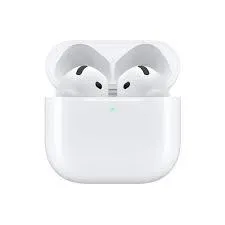 Căști Apple AirPods 4 albe wireless cu carcasă de încărcare