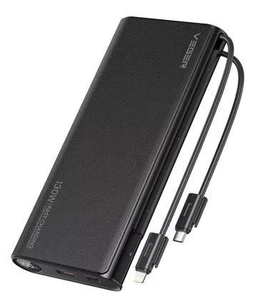 Baterie externă Veger 25000mAh cu 2 porturi USB negru