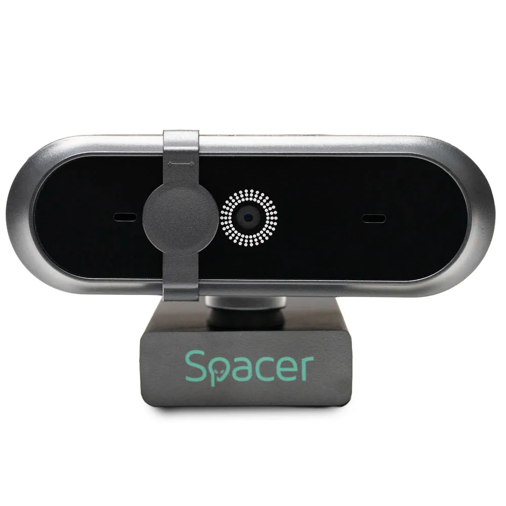 Cameră web Full HD 1080p cu autofocus Spacer negru