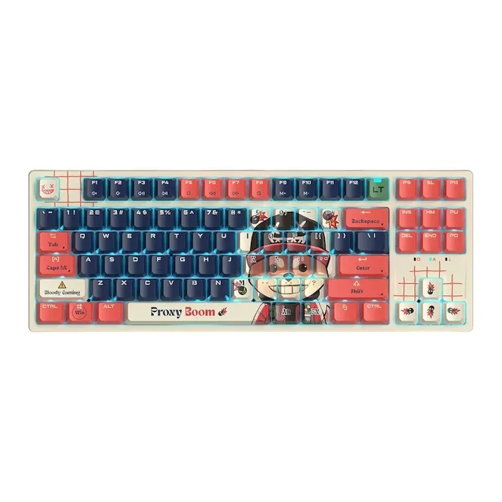 Tastatura gaming Bloody AT87 cu switch-uri optice Alfa