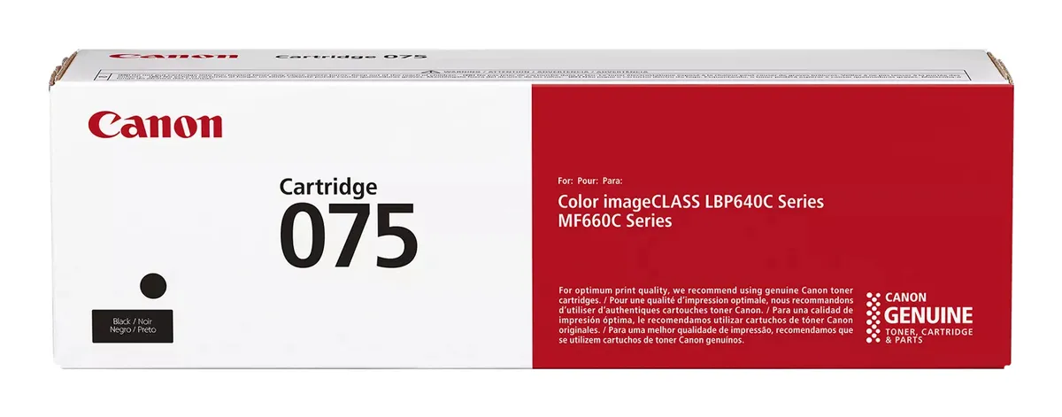Toner Canon CRG-075BK negru original pentru imprimante profesionale