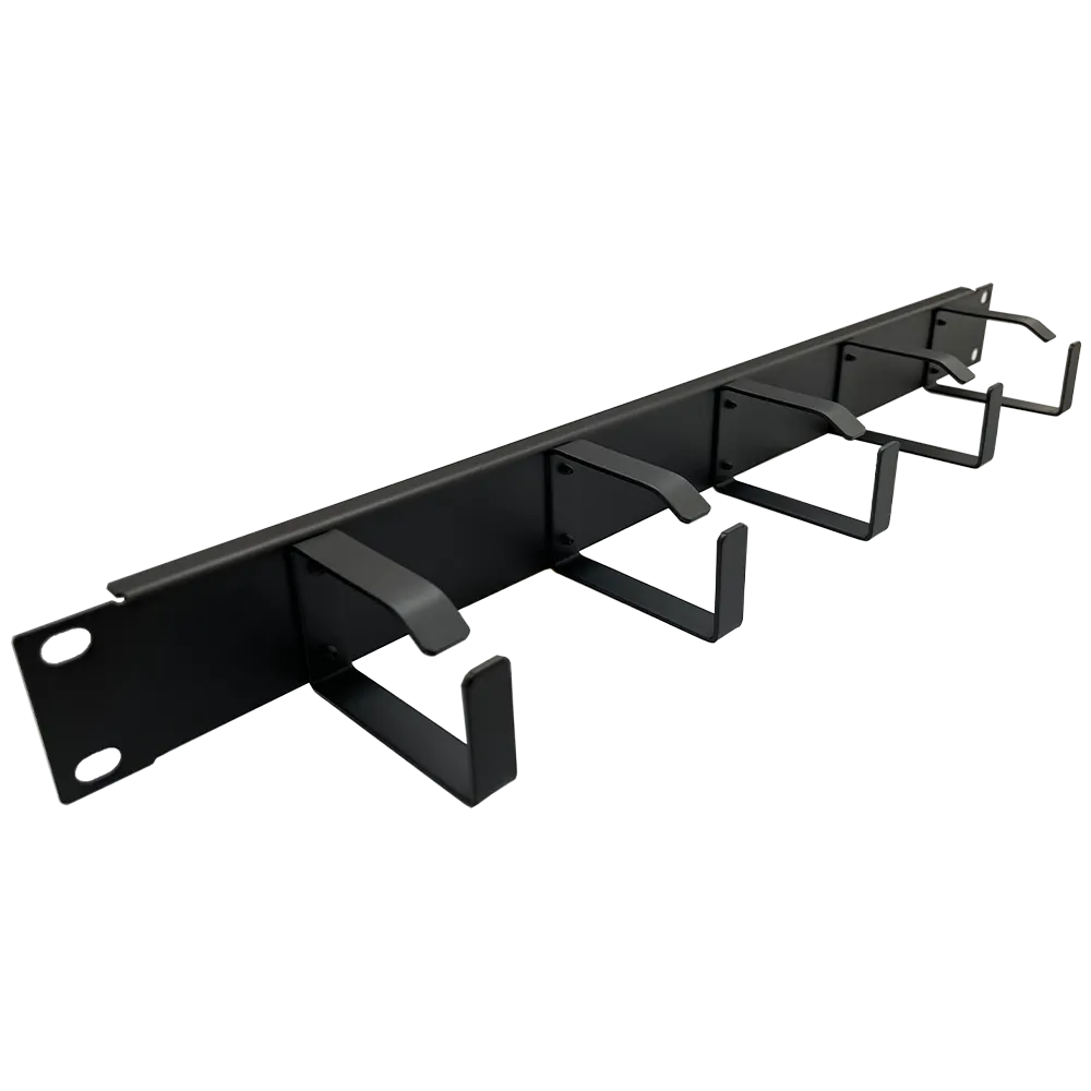 Organizator cabluri Xcab 1U cu inele elastice pentru rack orizontal