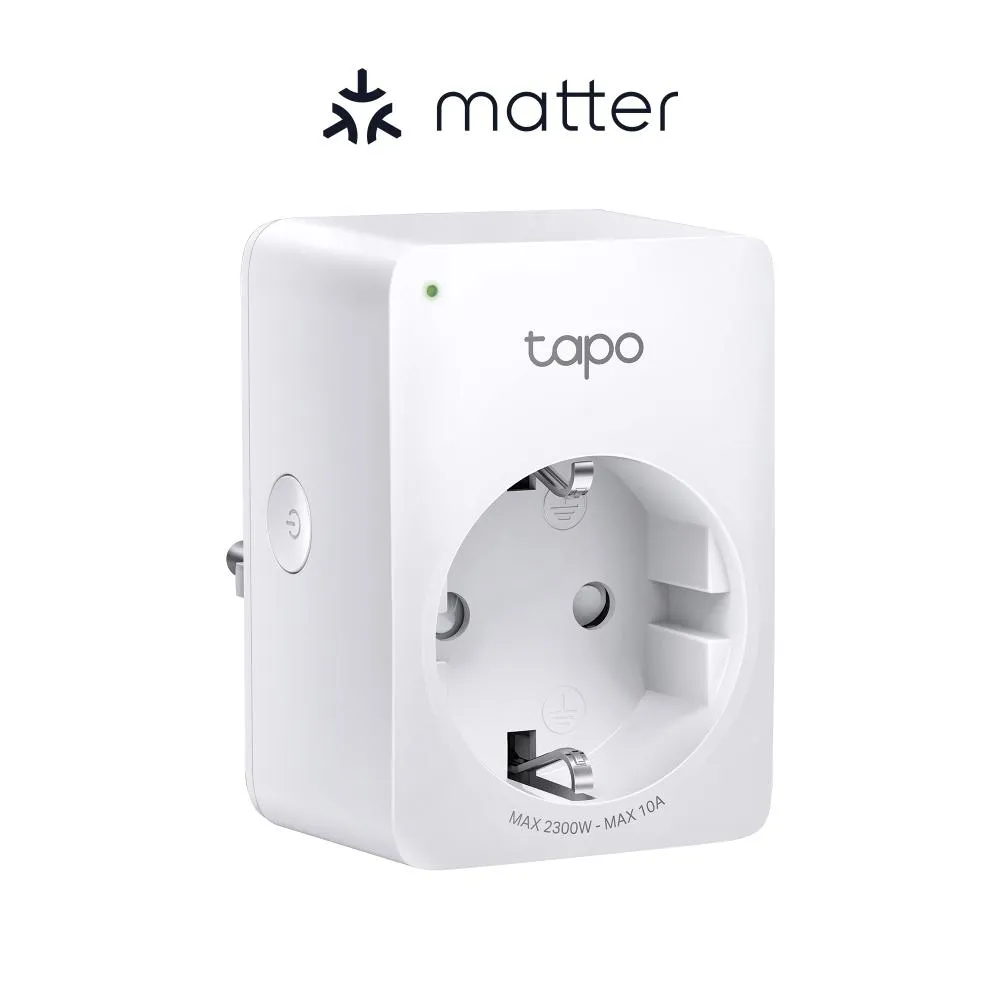 Priza inteligentă TP-Link Tapo P100M albă cu Bluetooth și WiFi