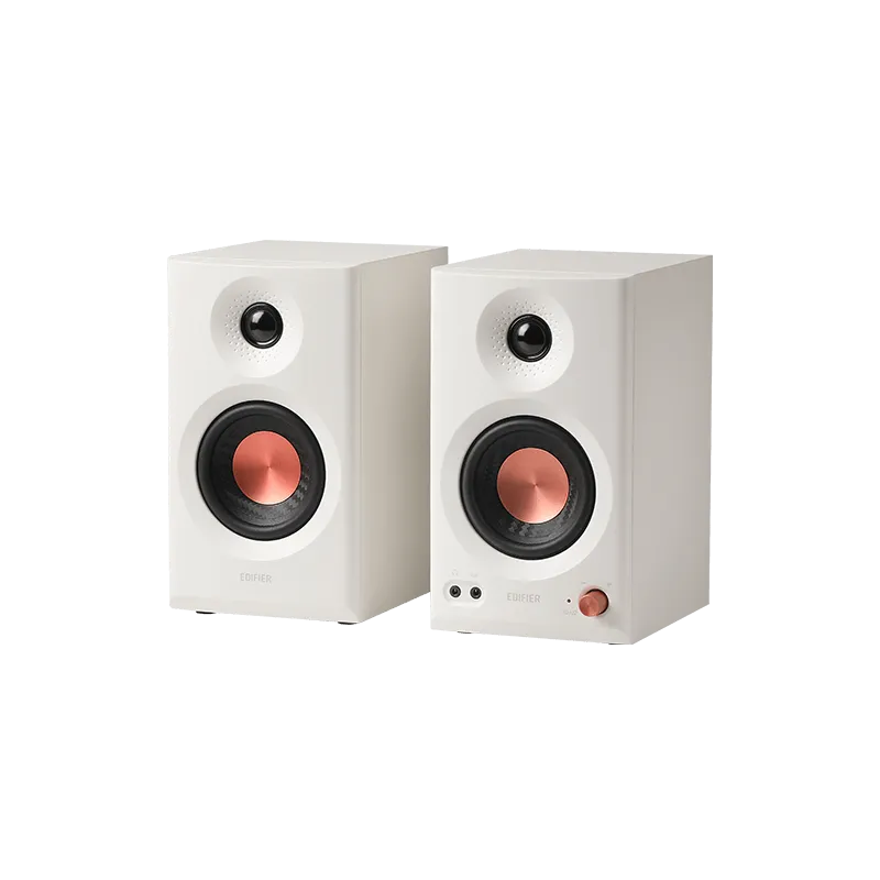 Boxe studio Edifier MR3 albe cu intrări audio balanced
