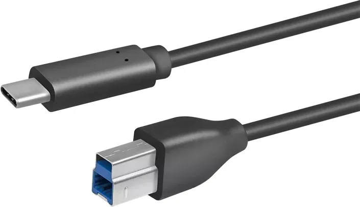Cablu USB Logilink negru Type-C la Type-B 2 metri pentru imprimanta