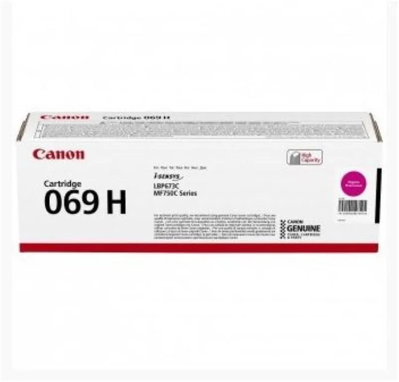 Cartus toner original Canon magenta CRG-069HM pentru imprimante Canon LBP și MF