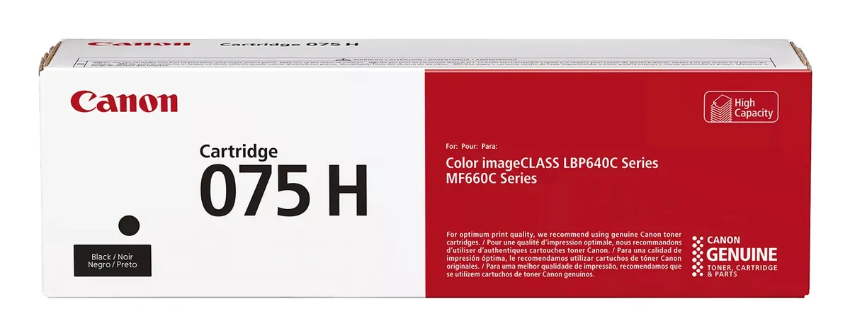 Toner original Canon CRG-075HBK negru pentru imprimante profesionale