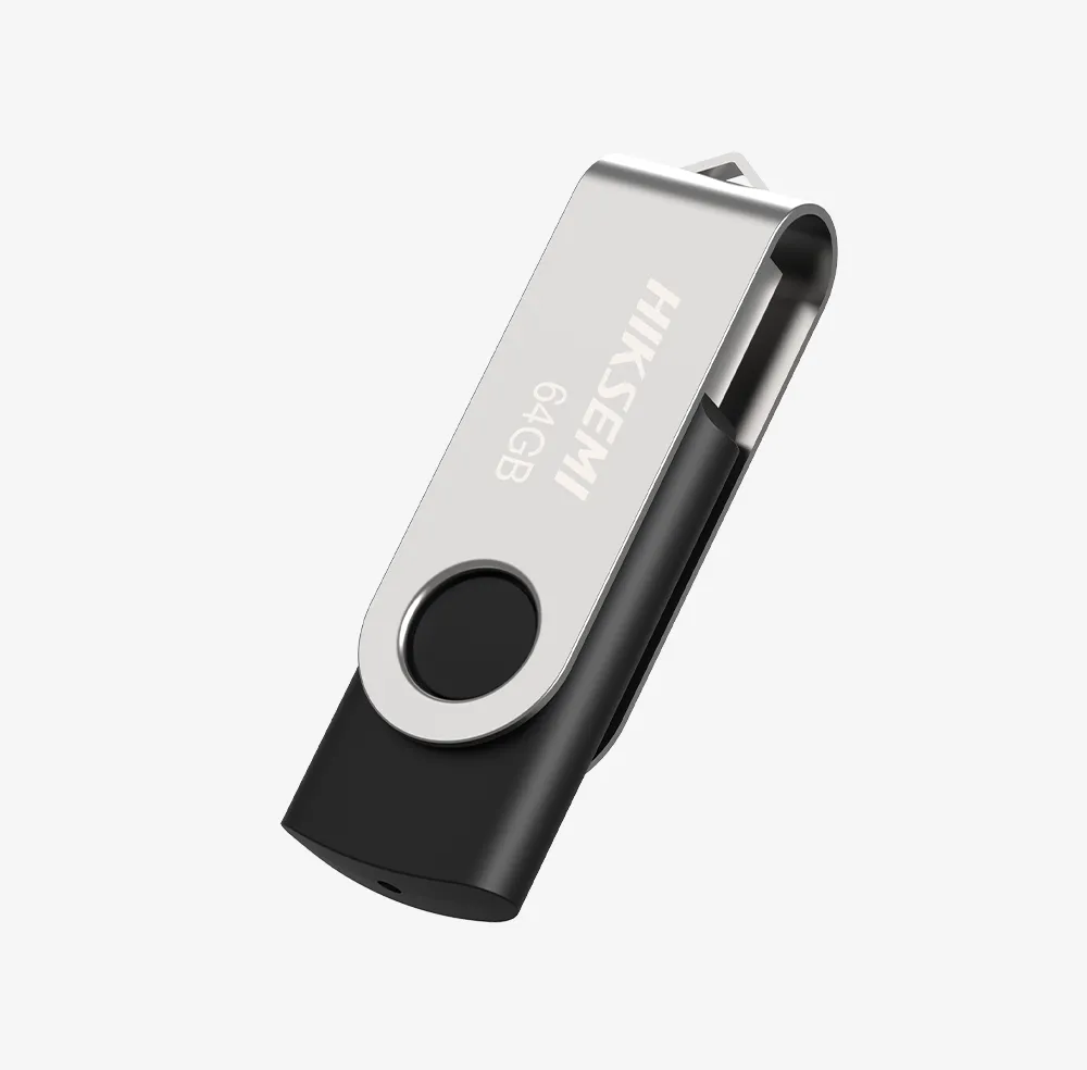 Stick USB 3.0 Hiksemi 64GB negru cu capac metalic