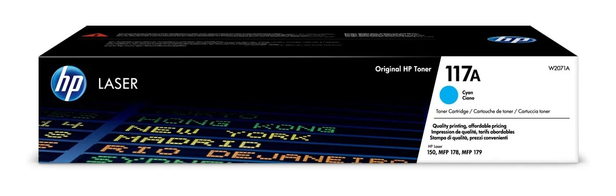 Cartus toner original HP Cyan 117A W2071A