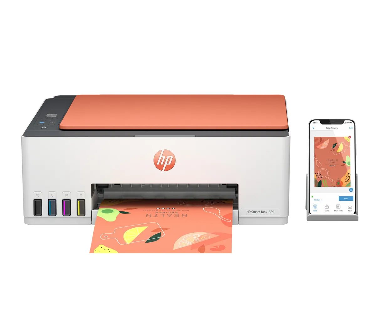 Multifuncțională HP Smart Tank 589 A4 Color cu Rezervor de Cerneală