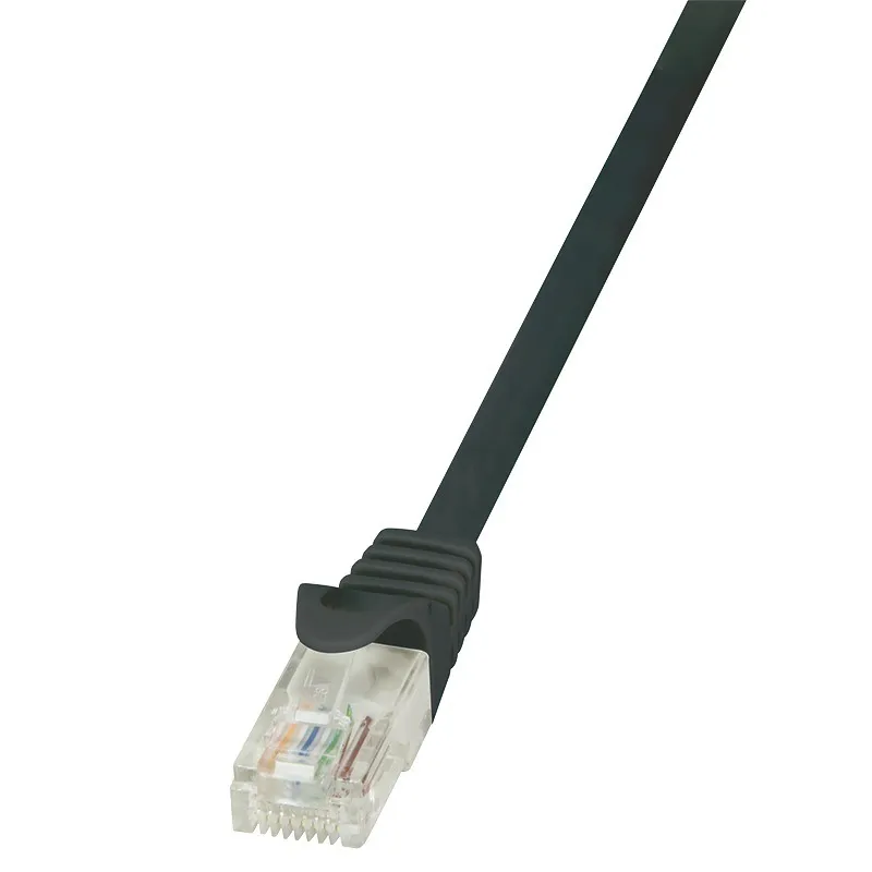 Cablu Patch Cord UTP Cat5e Logilink negru 1.5m AWG26
